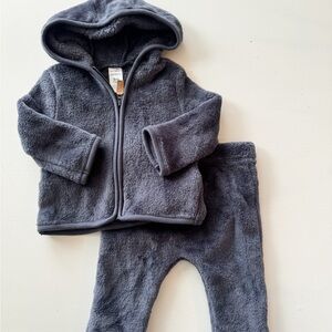 Carters Blue Fleece Baby Outfit
